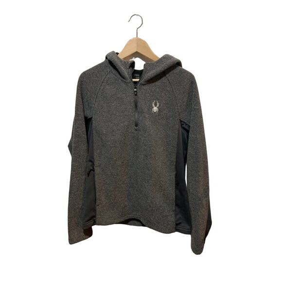 Spyder Boundless half zip hoodie sweatshirt Gray Frontier style sz L - Picture 1 of 7